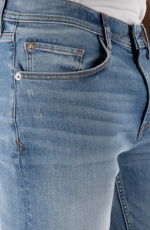 Devil-dog Dungarees Slim Straight Fit Jeans In Blue