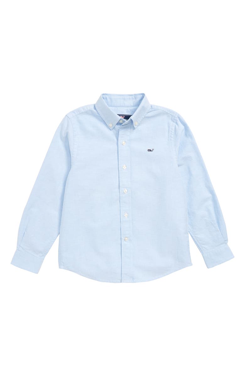 vineyard vines Kids' Button-Down Stretch Cotton Oxford Shirt, Main, color, 