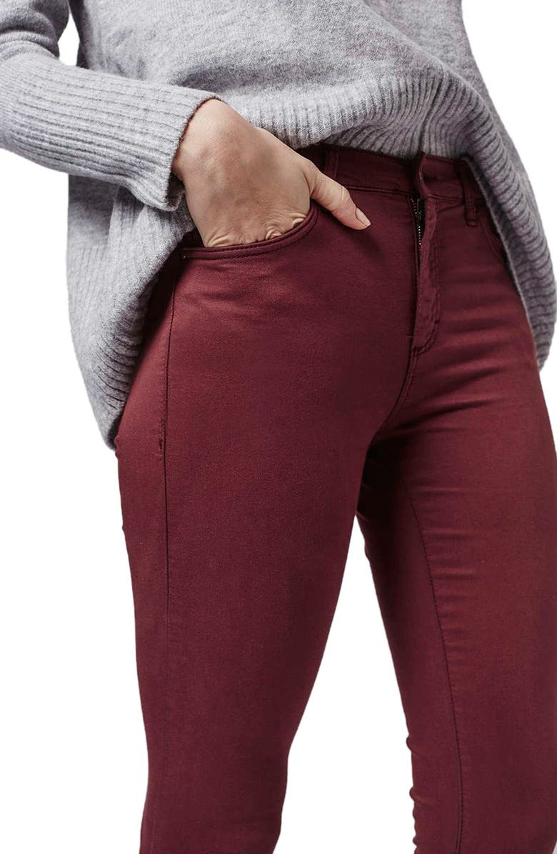 Topshop Moto 'Leigh' Ankle Skinny Jeans, Alternate, color, 