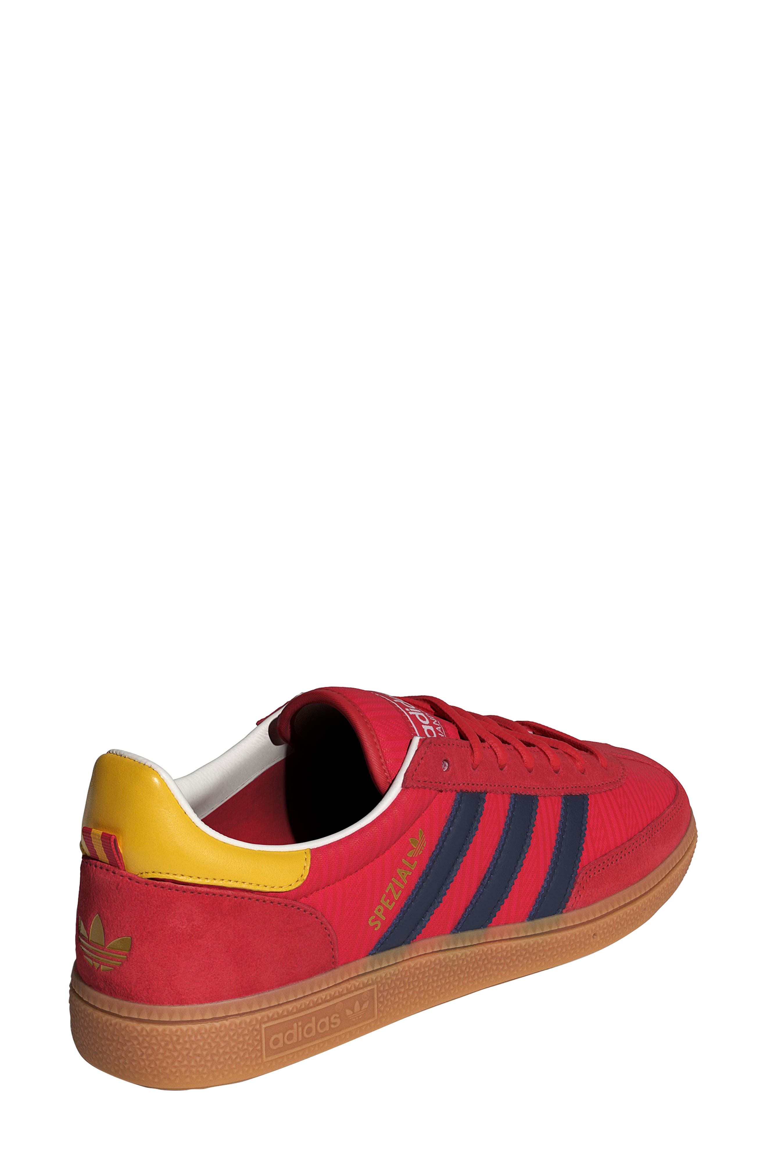 x FIFA Gender Inclusive Handball Spezial Sneaker, Alternate, color, RED/ NIGHT INDIGO/ GOLD
