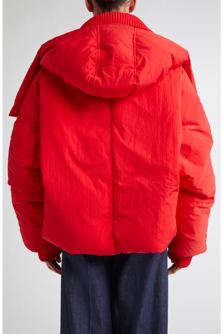 Glizia Down Puffer Jacket, Alternate, color, RED