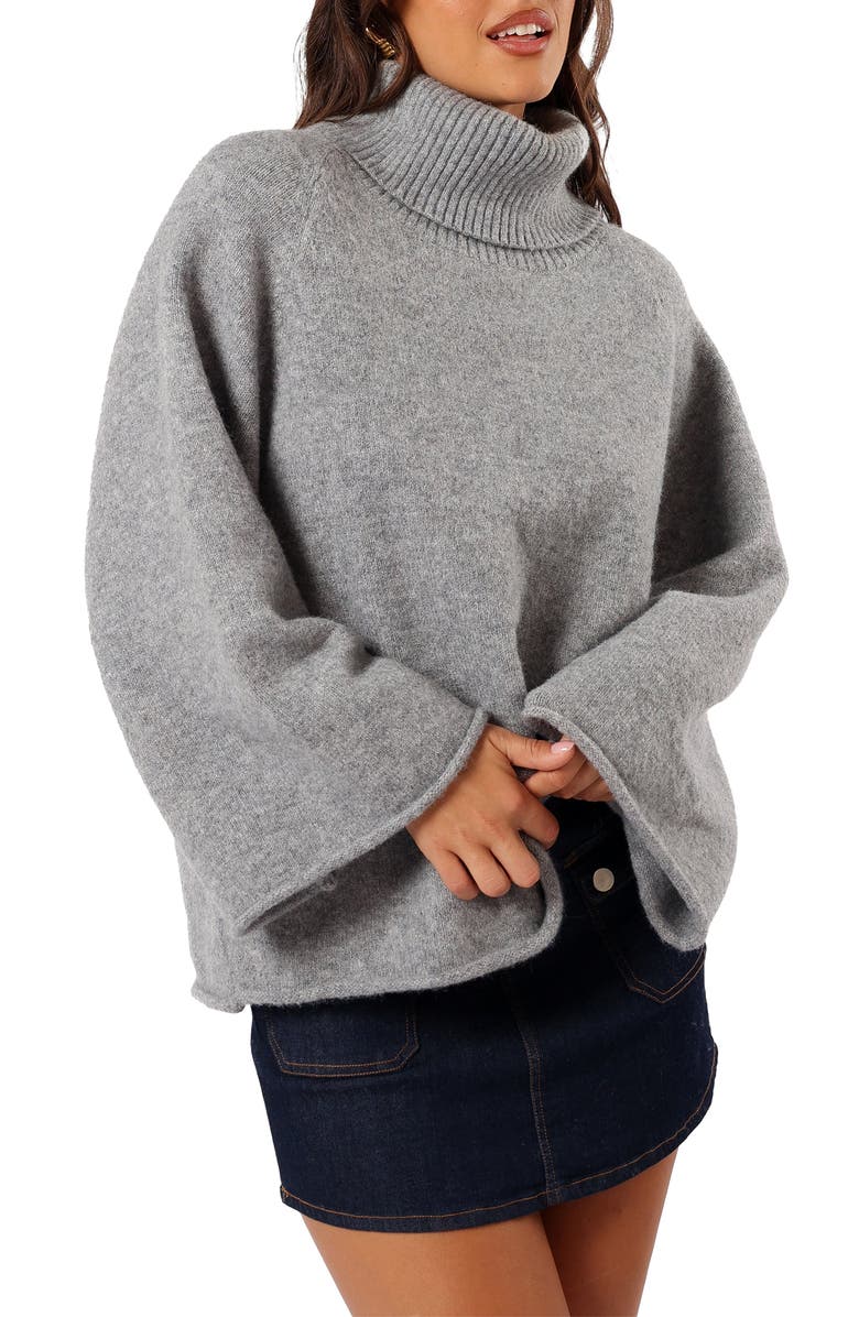 Petal & Pup Bindy Oversize Turtleneck Sweater, Main, color,