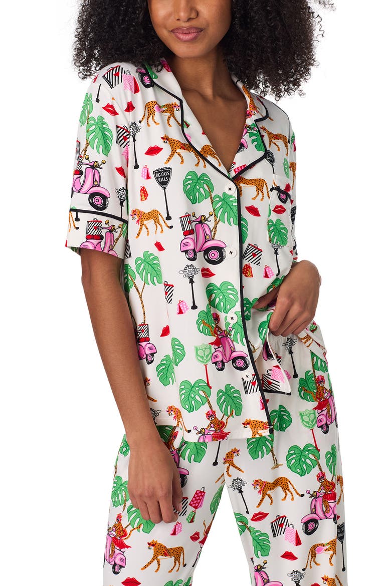 Printed Pajamas, Alternate, color, WHITE/ PRINT