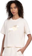STARTER Women's Starter Cream Buffalo Bills Pastel Travel Boxy Cropped T-Shirt