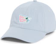 FRASIER STERLING Embroidered Palm Spring Inn Canvas Adjustable Baseball Cap