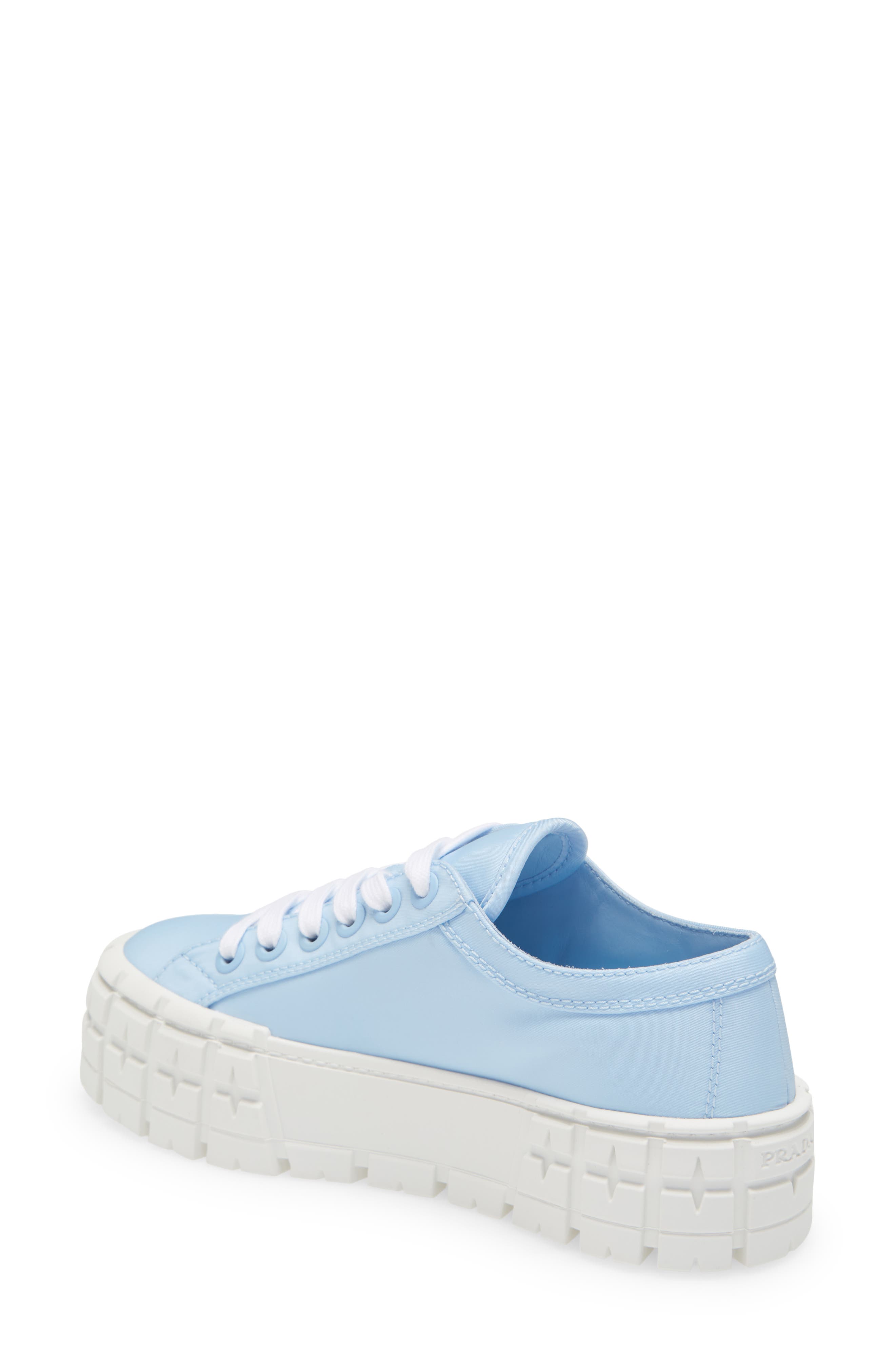 Prada Double Wheel Platform Sneaker, Alternate, color, 