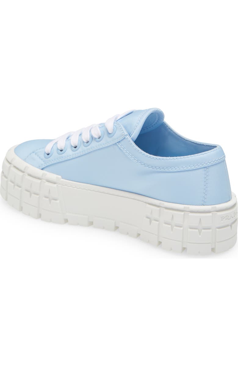 Prada Double Wheel Platform Sneaker, Alternate, color,
