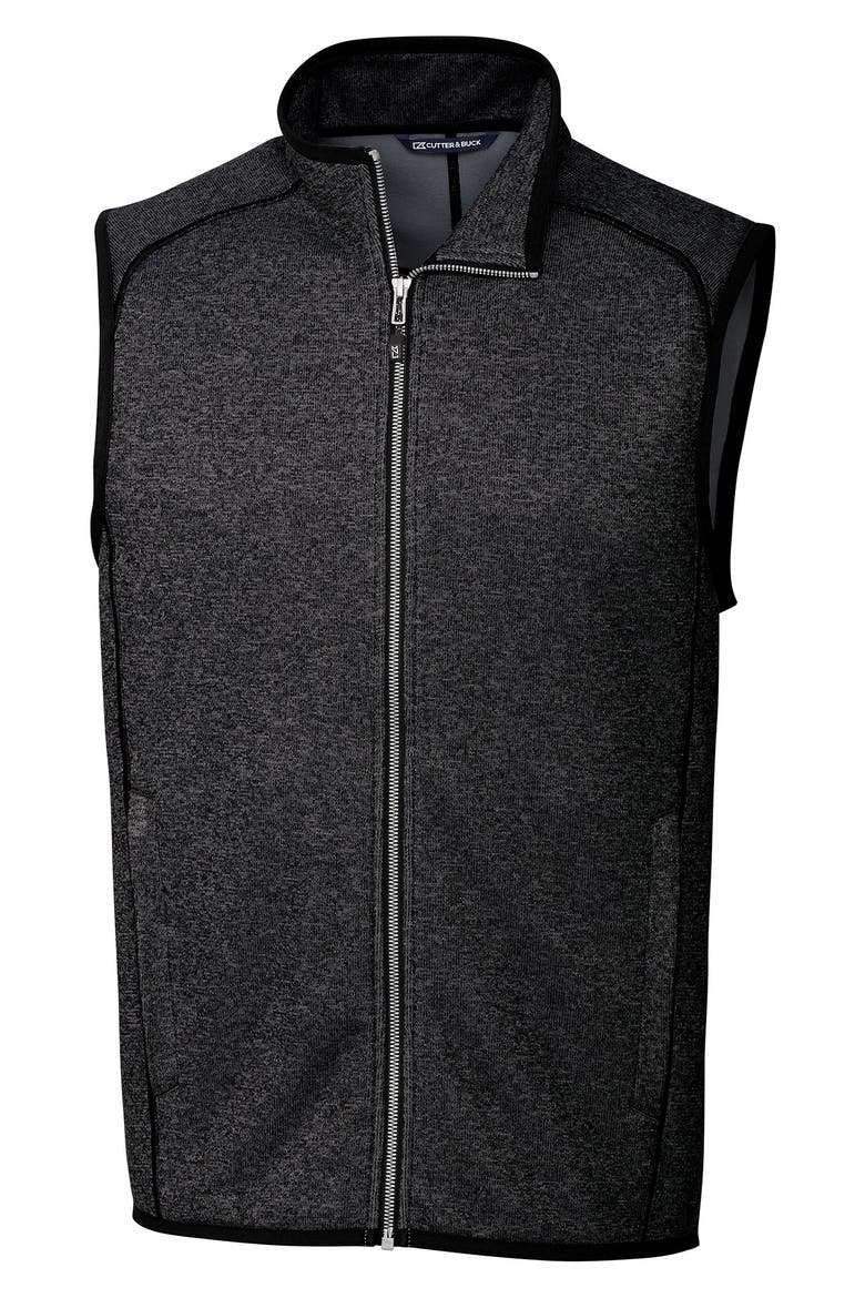 Mainsail Sweater Knit Full Zip Vest, Main, color, CHARCOAL HEATHER