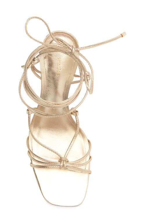 Reformation Gray Knotted Sandal