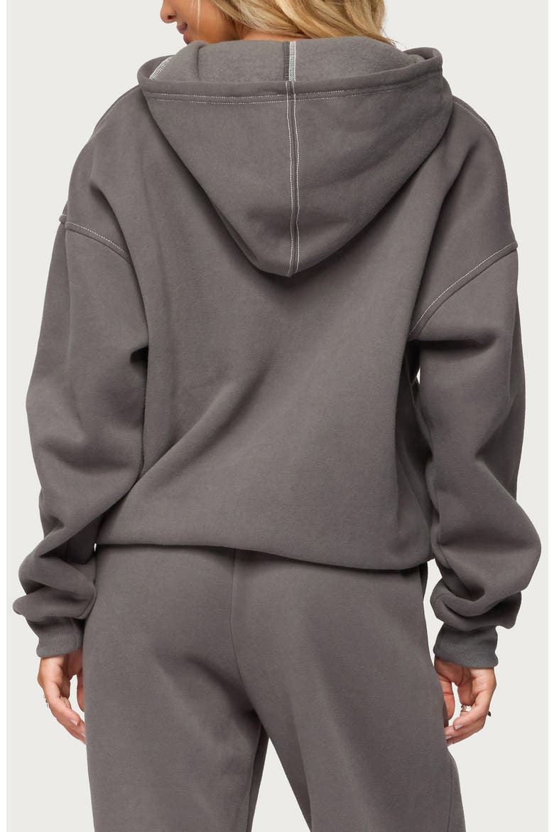 Mili Flower Logo Hoodie, Alternate, color, GRAY