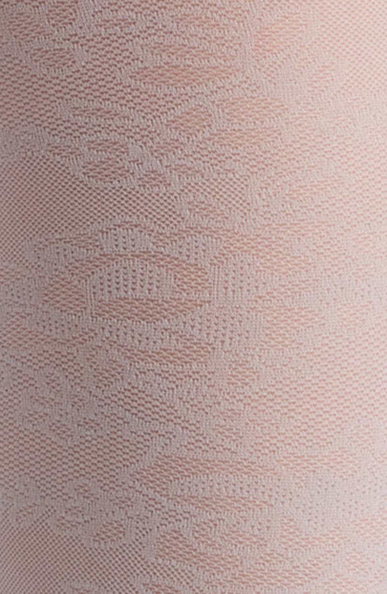 Nordstrom Sheer Floral Tights, Alternate, color, Grey Dapple