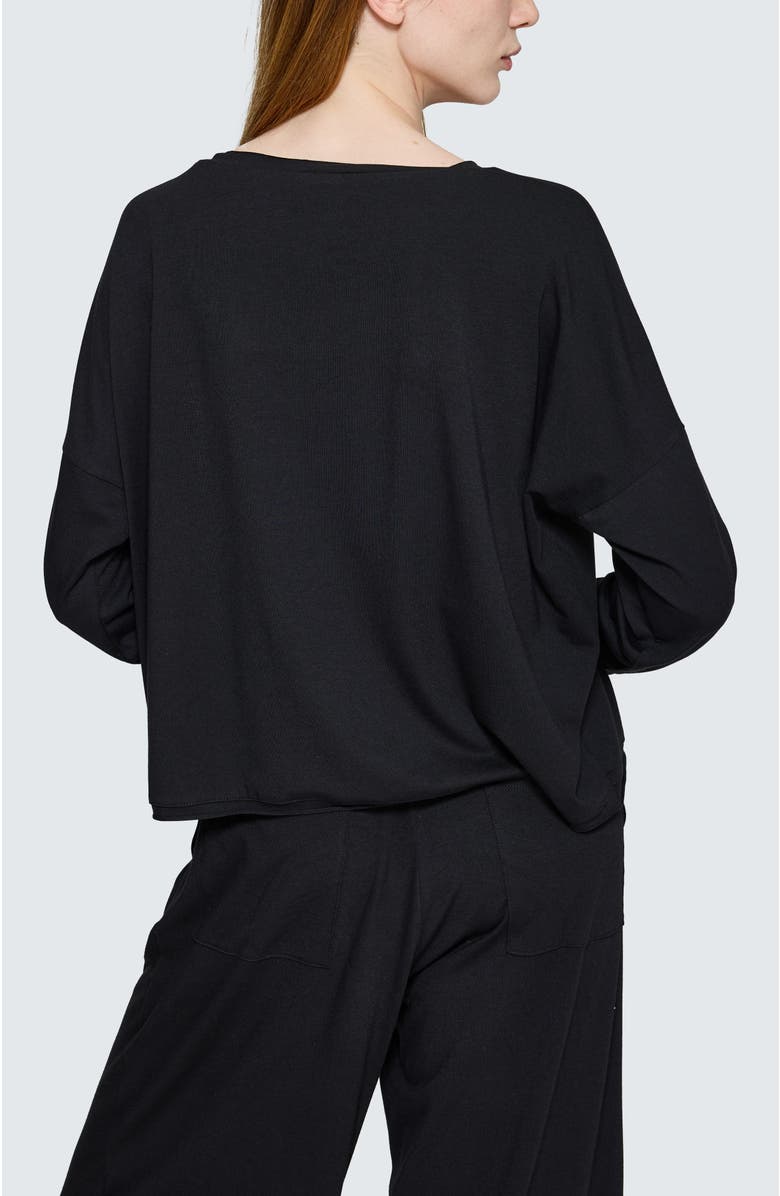 LUUKAA Lana Boxy Blouse, Alternate, color, Black