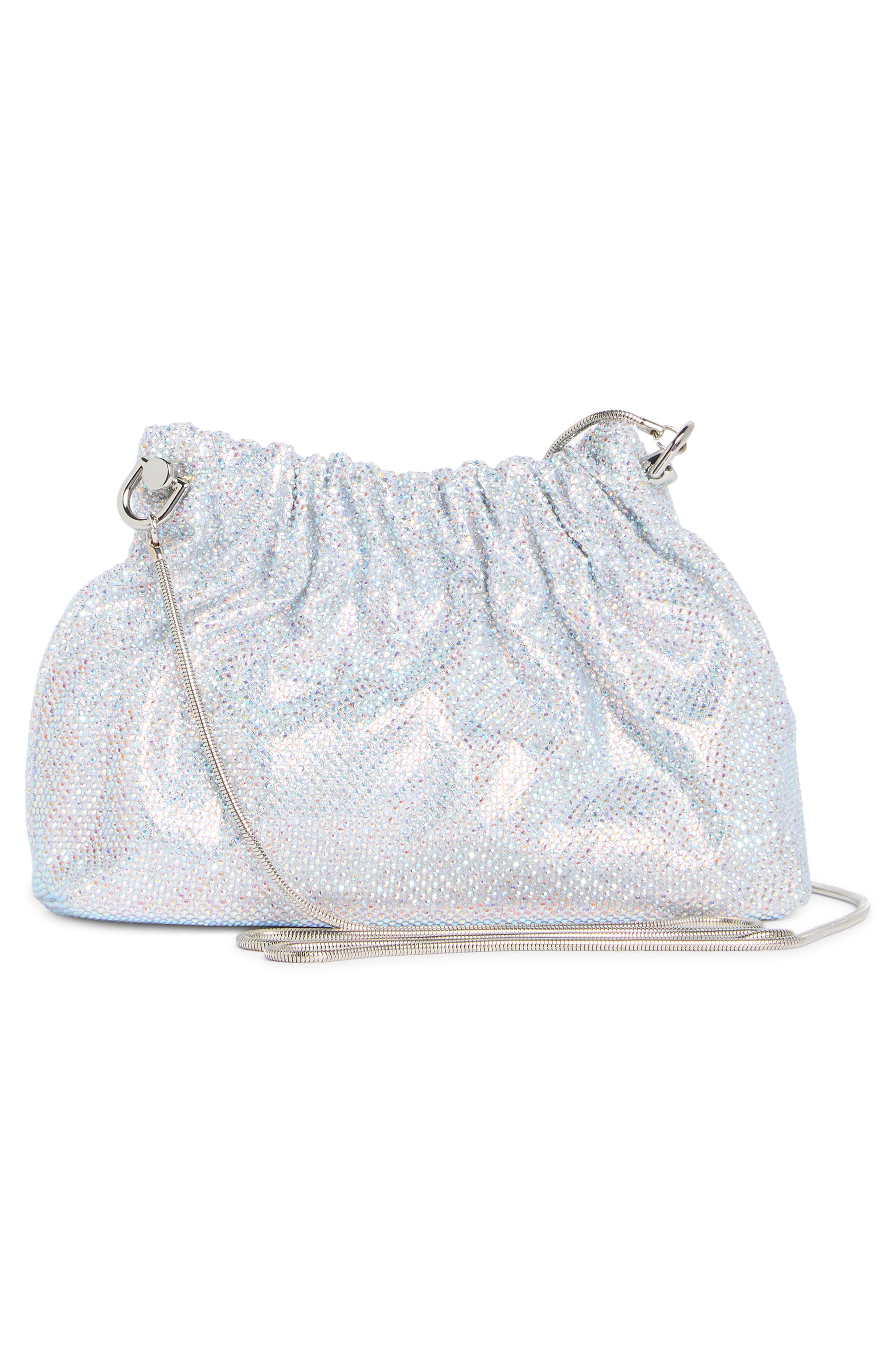 Jessica McClintock Leann Crystal Embellished Clutch, Alternate, color, 