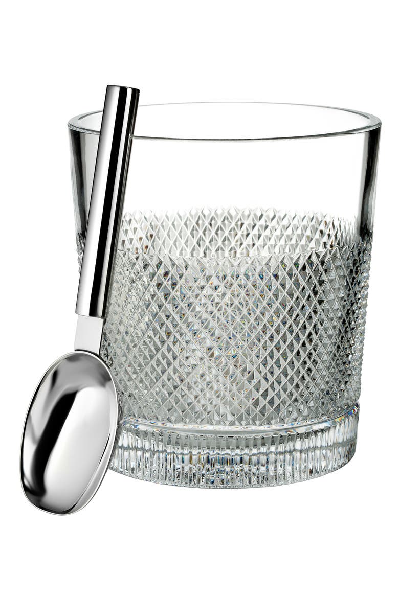 Lead Crystal Ice Bucket with Scoop, Main, color, CRYSTAL