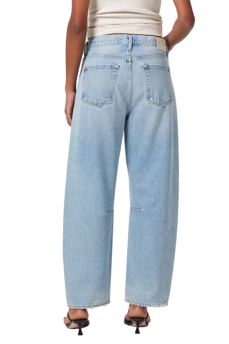 Miro High Waist Barrel Jeans, Alternate, color, GEMINI (LT INDIGO)