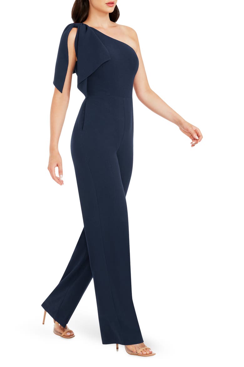 Tiffany One-Shoulder Jumpsuit, Alternate, color, MIDNIGHT BLUE B