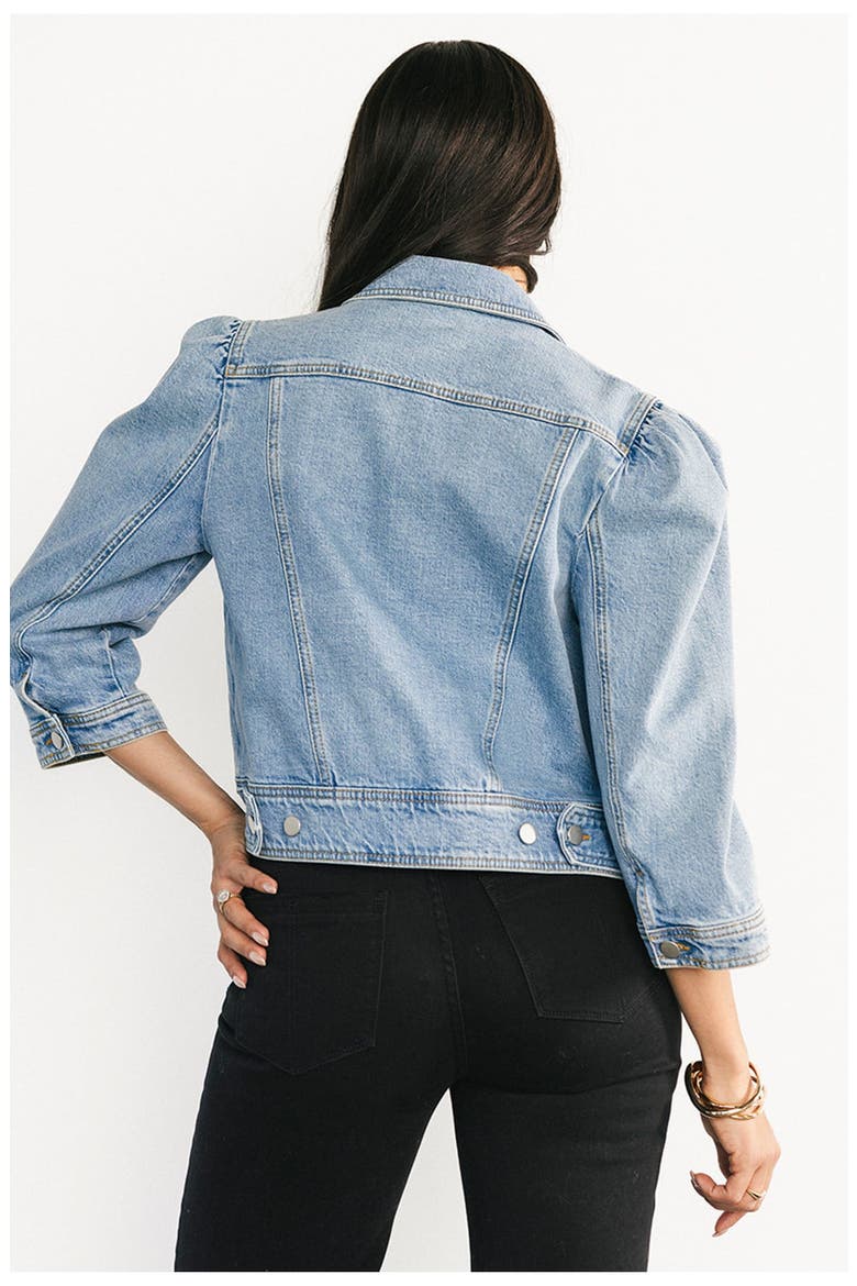Inés Denim Jacket, Alternate, color, Medium Wash