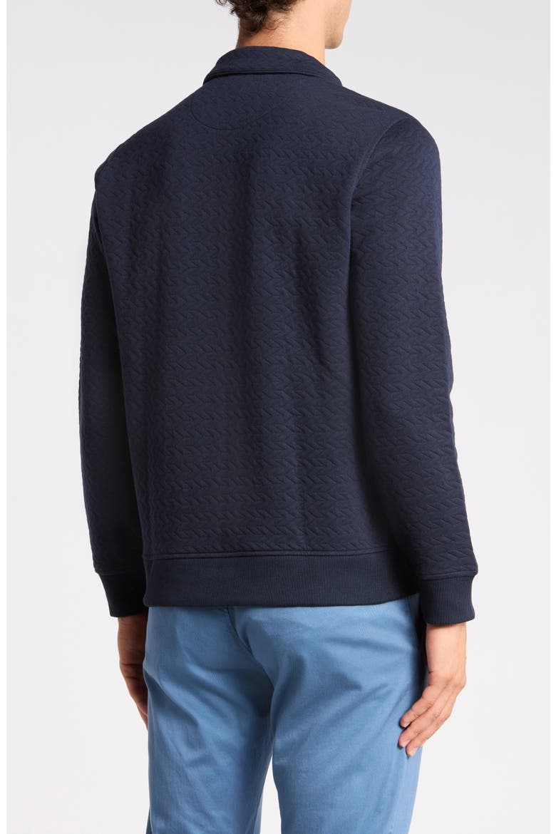 Quilted Quarter-Snap Pullover, Alternate, color, DARK SAPPHIRE