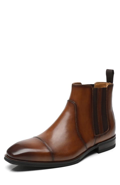Crest Cap Toe Chelsea Boot (Men)
