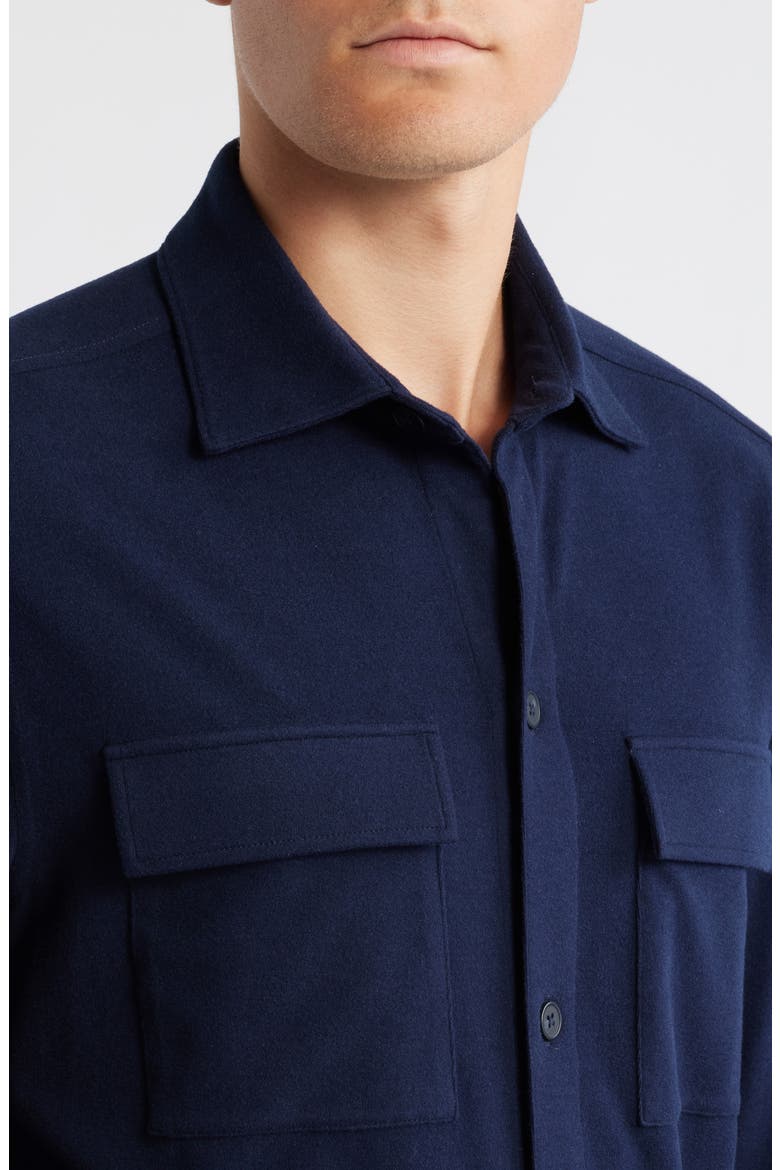Scuba Knit Overshirt, Alternate, color, MIDNIGHT