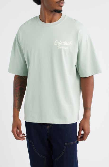 CRIMINAL DAMAGE Bennett Oversize Logo Graphic T-Shirt