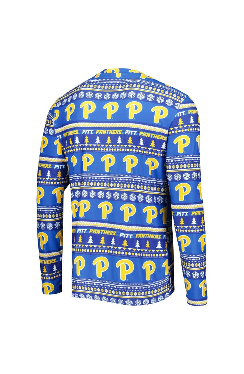 CONCEPTS SPORT Men's Concepts Sport Royal Pitt Panthers Swivel Long Sleeve T-Shirt & Pants Sleep Set, Alternate, color, Royal