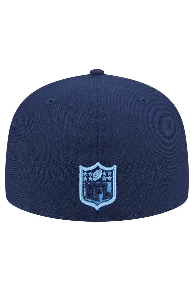 Men's New Era Navy Tennessee Titans  Oversized 59FIFTY Fitted Hat, Alternate, color, Navy
