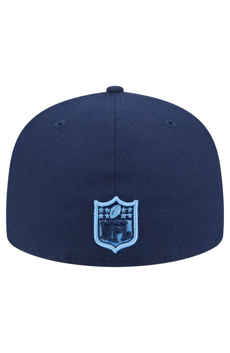 New Era Men's New Era Navy Tennessee Titans  Oversized 59FIFTY Fitted Hat, Alternate, color, Navy