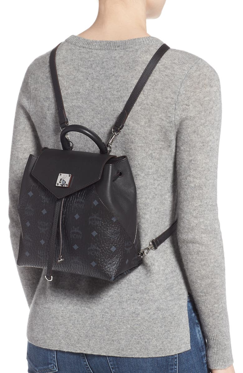 MCM Essential Visetos Original Small Backpack, Alternate, color,