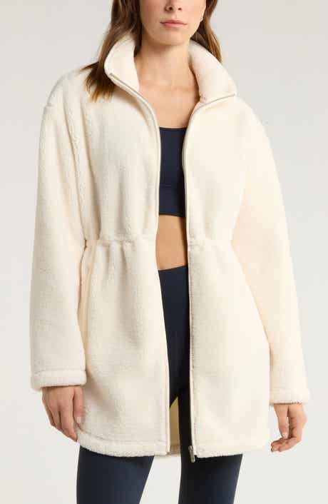 Zella Faux Shearling Longline Jacket