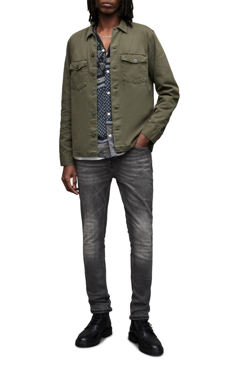 Cigarette Jeans, Alternate, color, WASHED BLACK