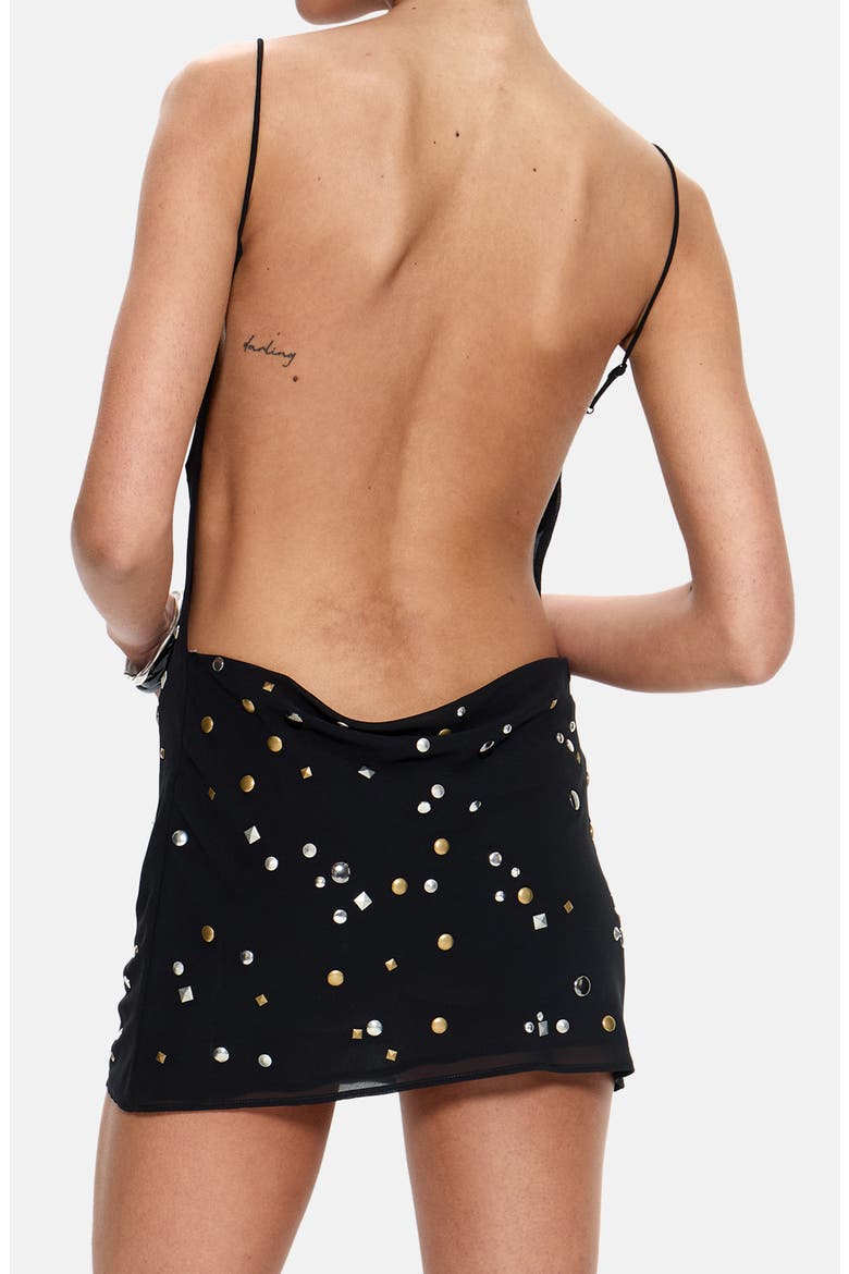 jaded london studded mirage mini dress JADED LONDON - Mirage Studded Woven Mini Dress