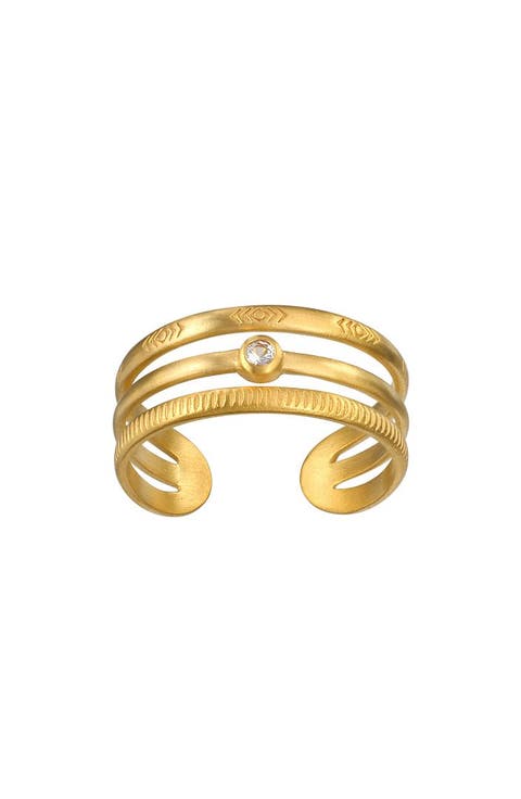 Manifesting Truth White Topaz Adjustable Ring