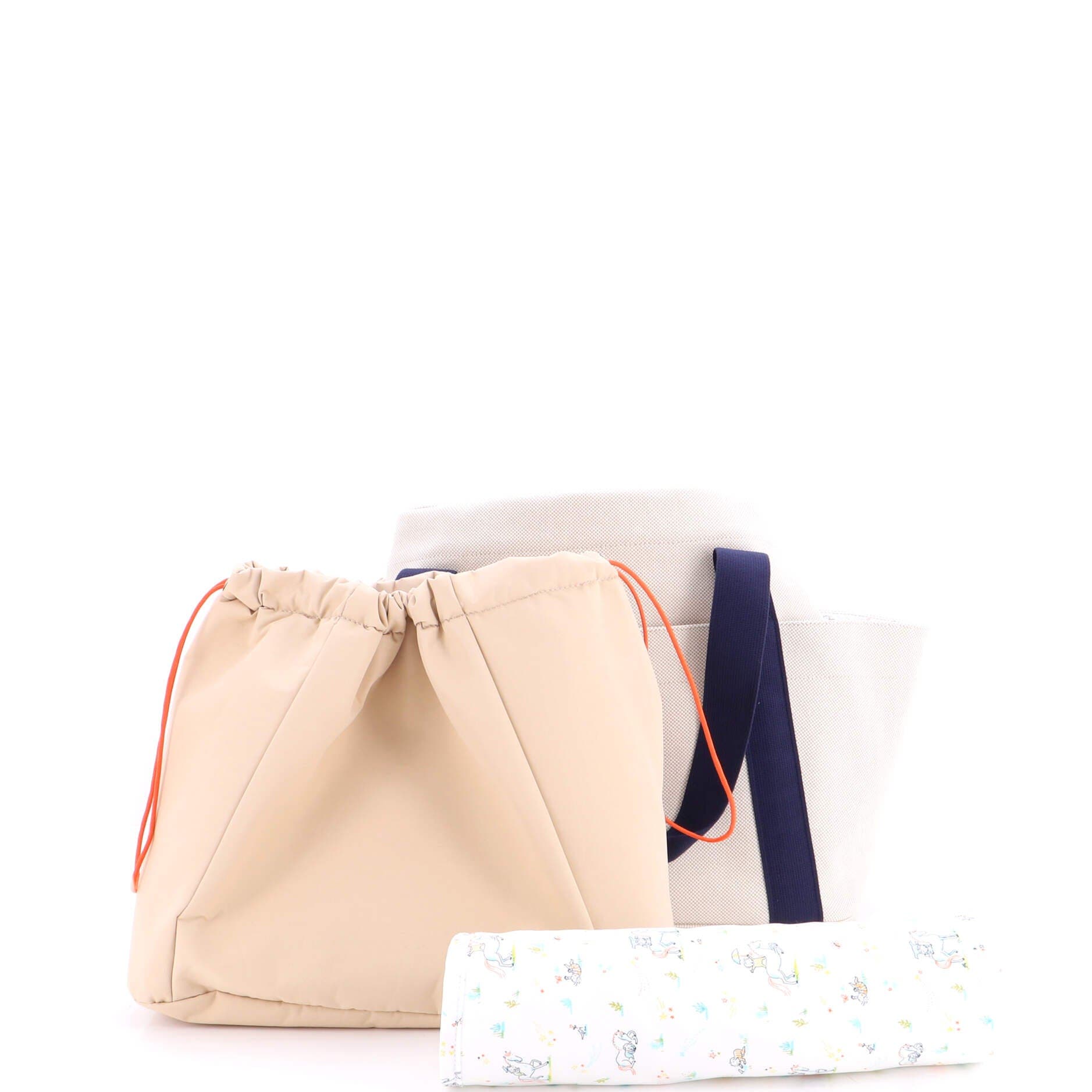 Cabriole Nappy Tote Canvas, Alternate, color, Beige