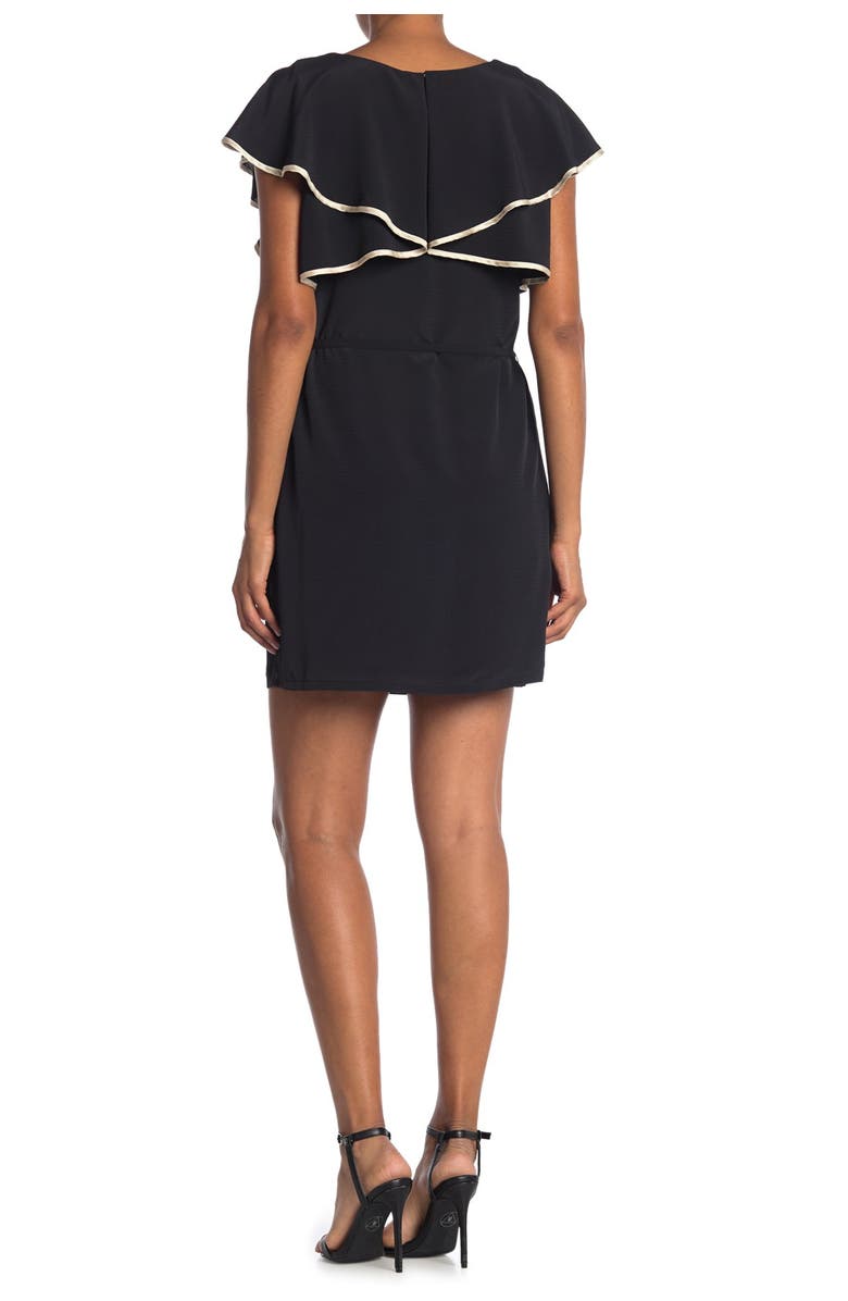 SEE U SOON Flutter Sleeve Waist Tie Dress, Main, color,