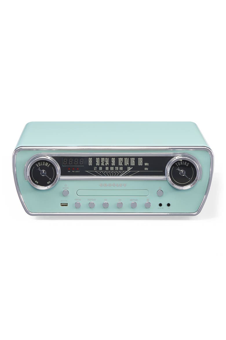 Powel 7-in-1 Record Player, Main, color, AQUA BLUE