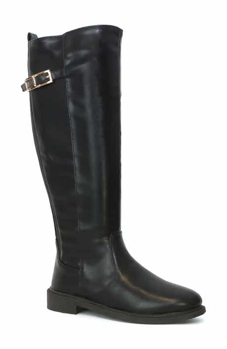 Erin Faux Leather Buckle Tall Boot