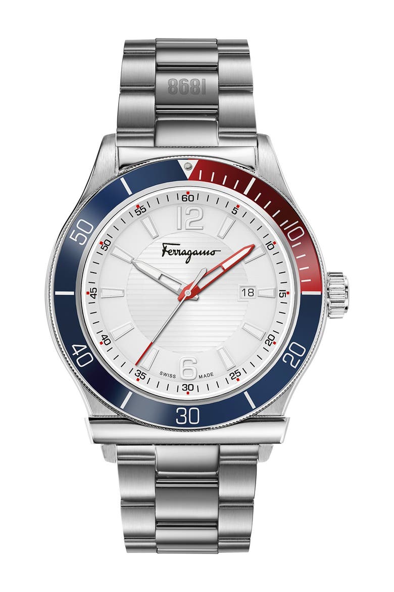 Men's Ferragamo 1898 Sport Watch, 44mm, Alternate, color, MULTI