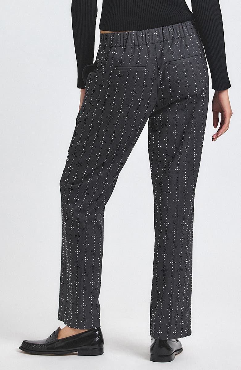 Derek Lam 10 Crosby Reagan Mini Stud Detail Pants, Alternate, color, Grey/ Silver