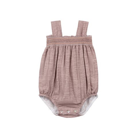 Looms Stitch Collection - Smocked Linen Romper