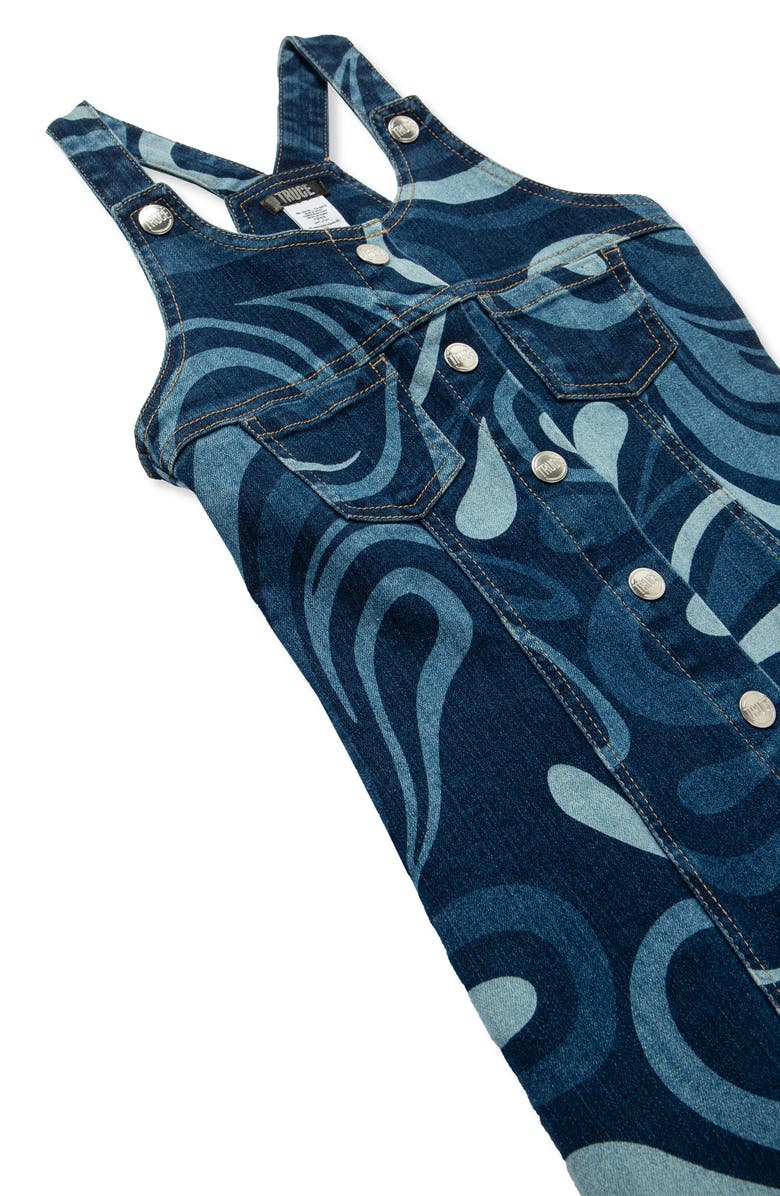 Truce Kids' Print Racerback Denim Dress, Alternate, color, Denim