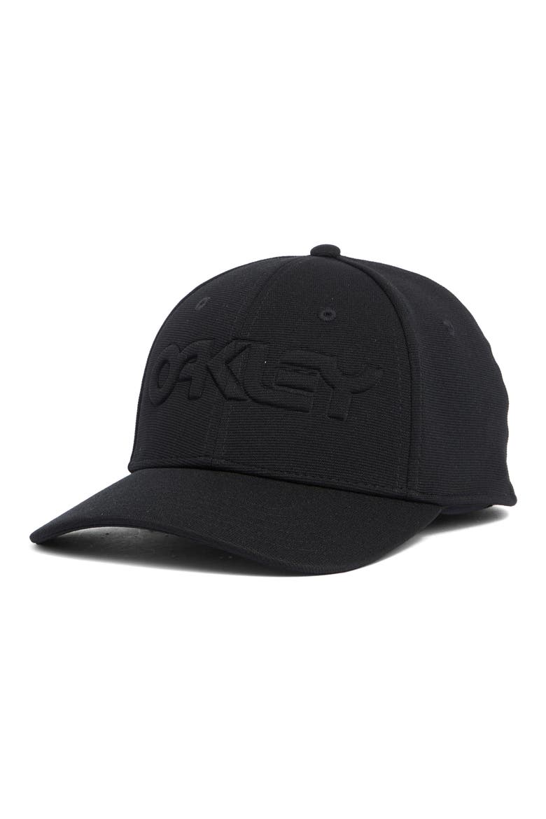 6 Panel Embossed Stretch Hat, Main, color, BLACKOUT