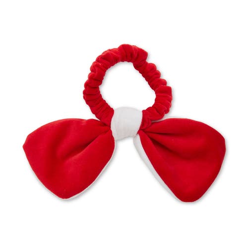 Lele Sadoughi New York Giants Bow Scrunchie In Burgundy