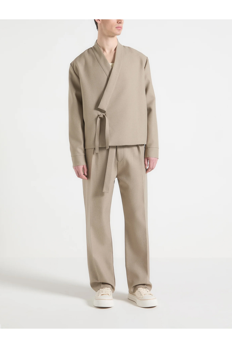 Robin Textured Wrap Jacket, Main, color, Beige