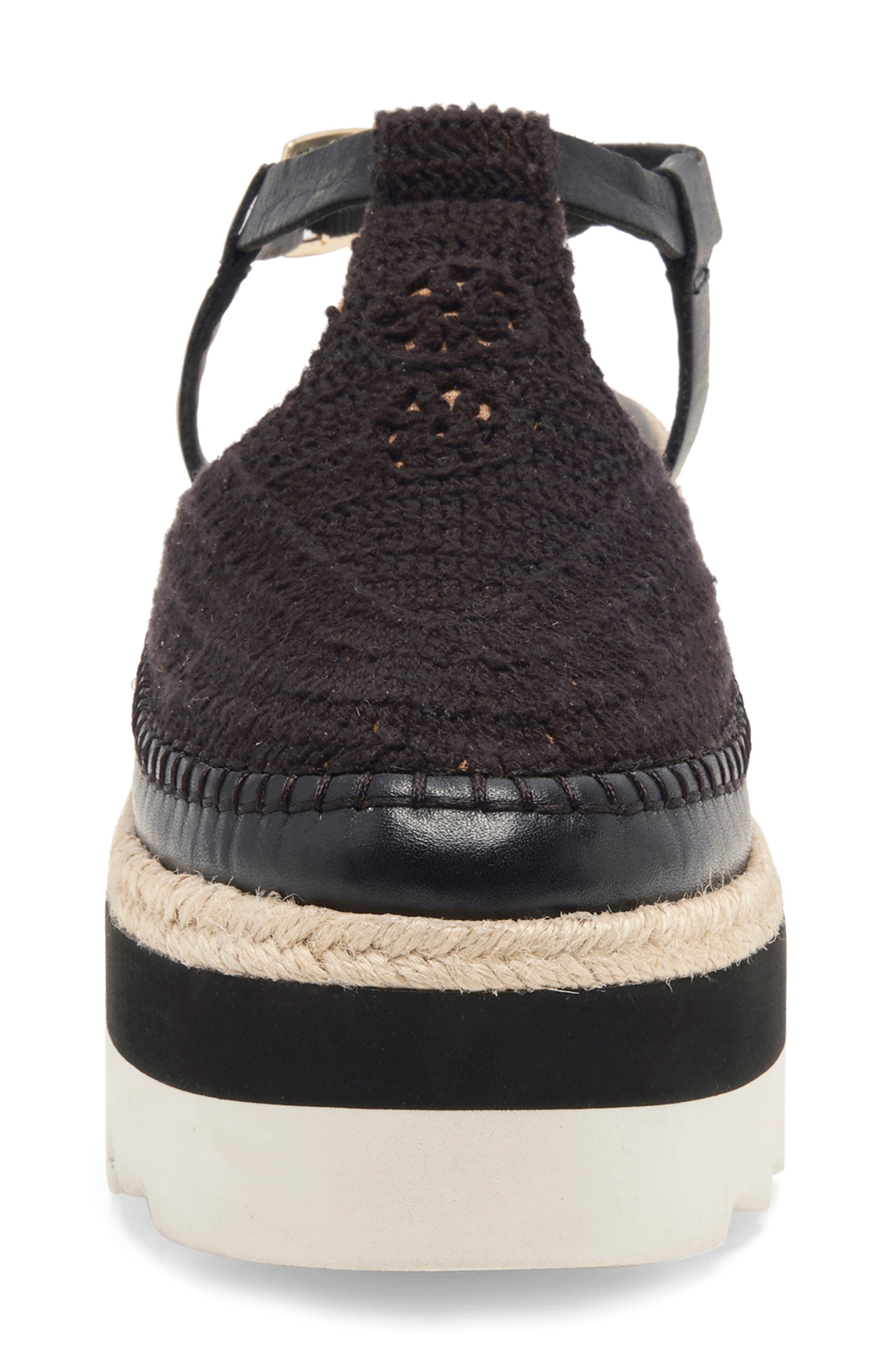 Free People Morning in Mykonos Platform Wedge, Alternate, color, Black
