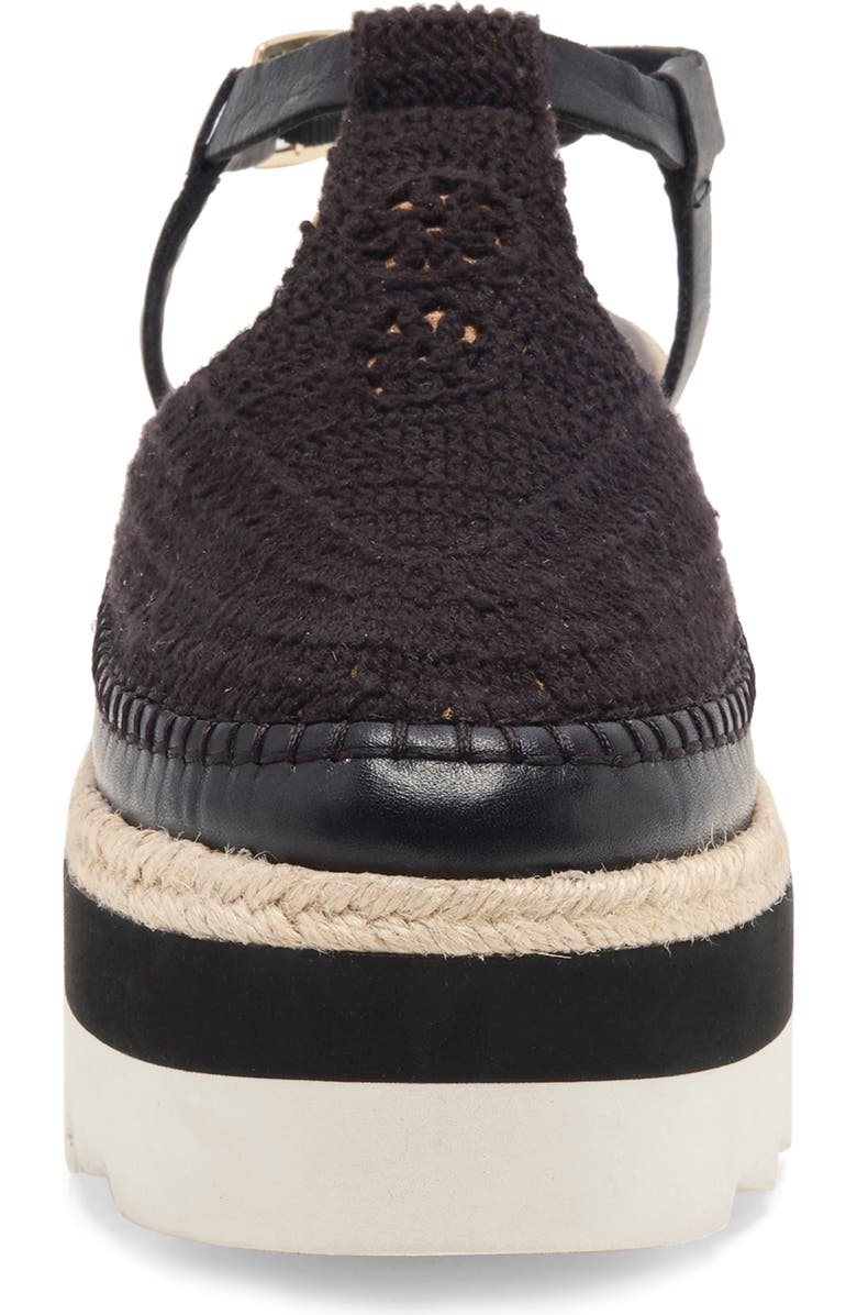 Free People Morning in Mykonos Platform Wedge, Alternate, color, Black