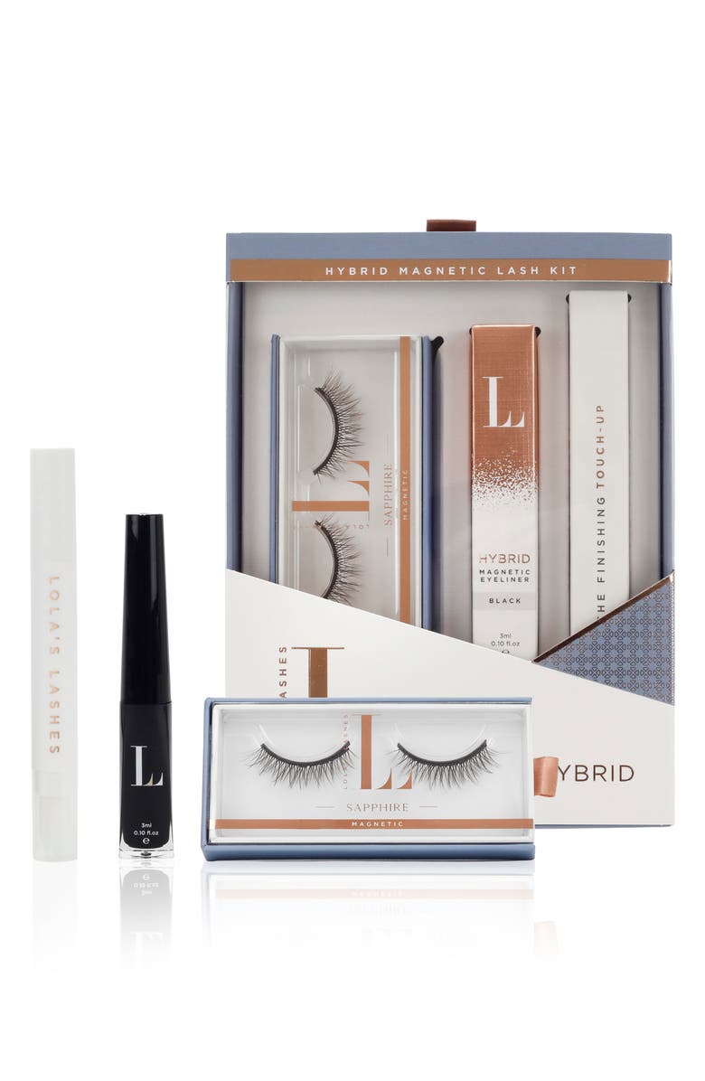 Lola's Lashes Sapphire Hybrid Magnetic Lash Set, Main, color, 