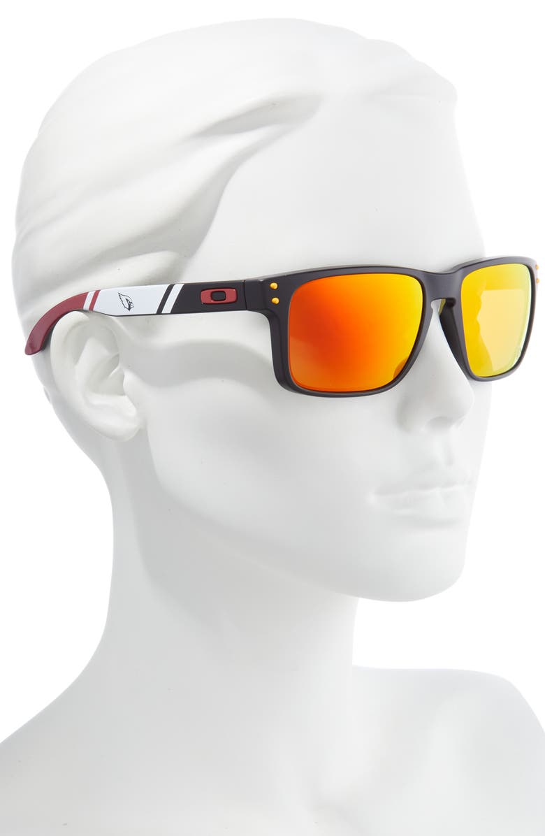 Oakley Holbrook 57mm Sunglasses, Alternate, color, Black/ Red/ Orange