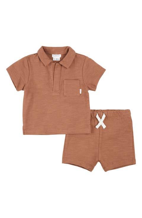 Brick Beach Organic Cotton Polo & Shorts Set