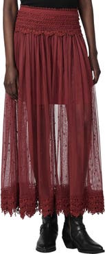 AllSaints Trixie Lace Maxi Skirt
